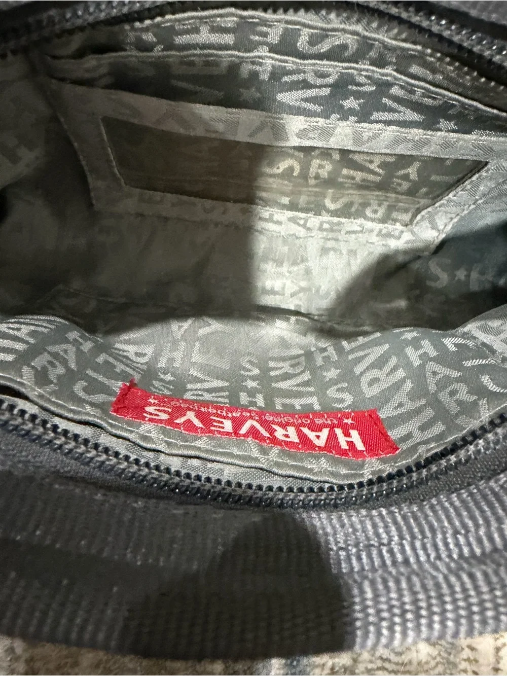 Harveys Woven Gray Messenger Bag
